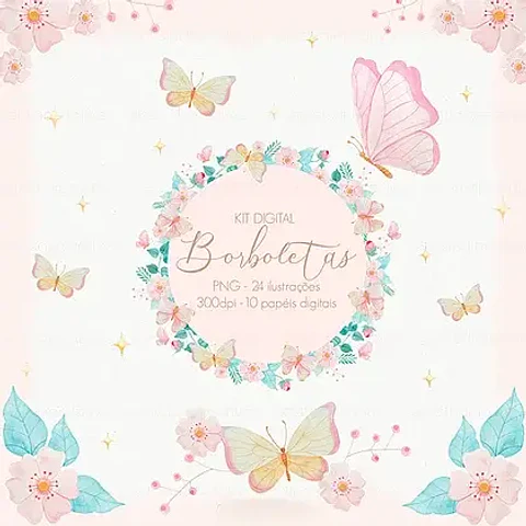 Kit Digital Borboletas
