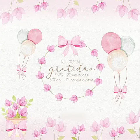 Kit Digital Gratidão 