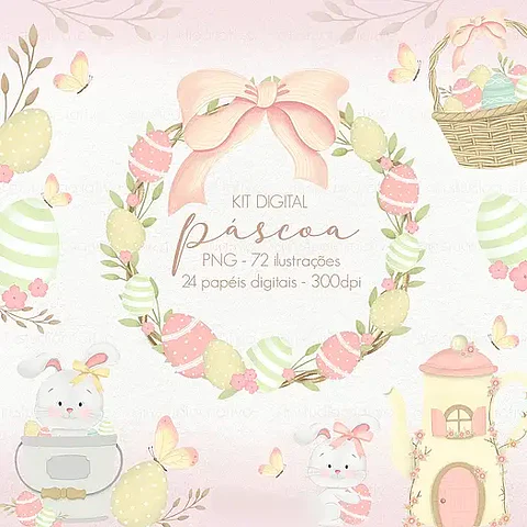 Kit Digital Páscoa 