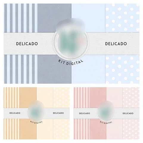 Kit Digital Papéis Delicado