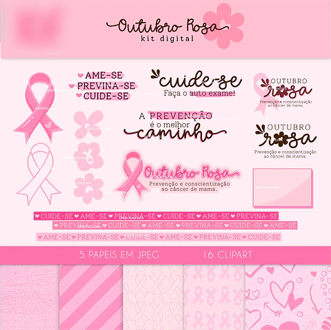Kit Digital Outubro Rosa 