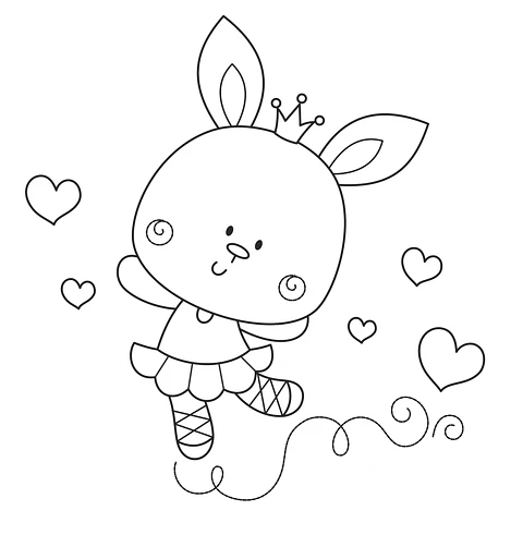 Kit Digital Coelhinha Bailarina Freebie