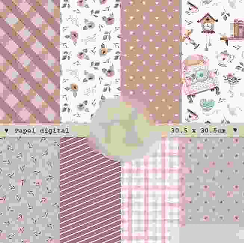 Kit Digital Casa da Vovó Papéis