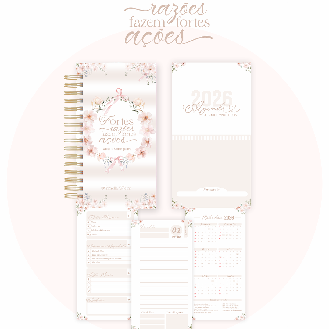Arquivo Agenda Lettering Clean - Pamella 9