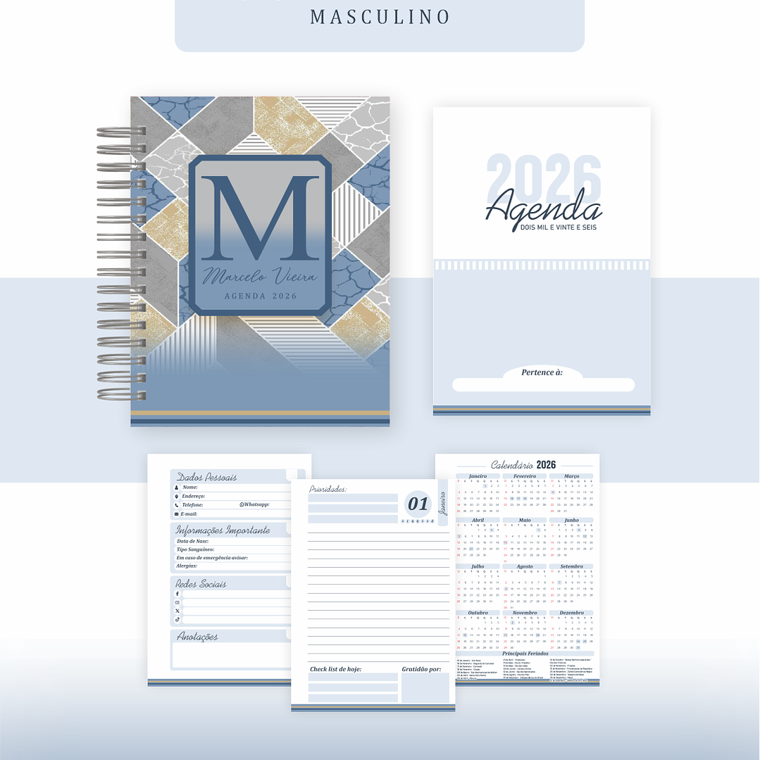 Arquivo Agenda Mármore Masculino - Pamella 2