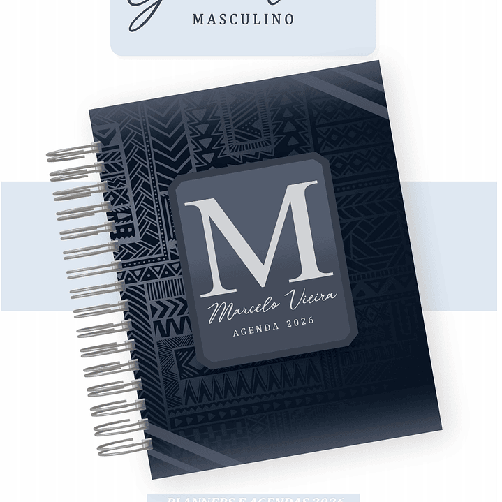 Arquivo Agenda Geométrico Masculino - Pamella  1