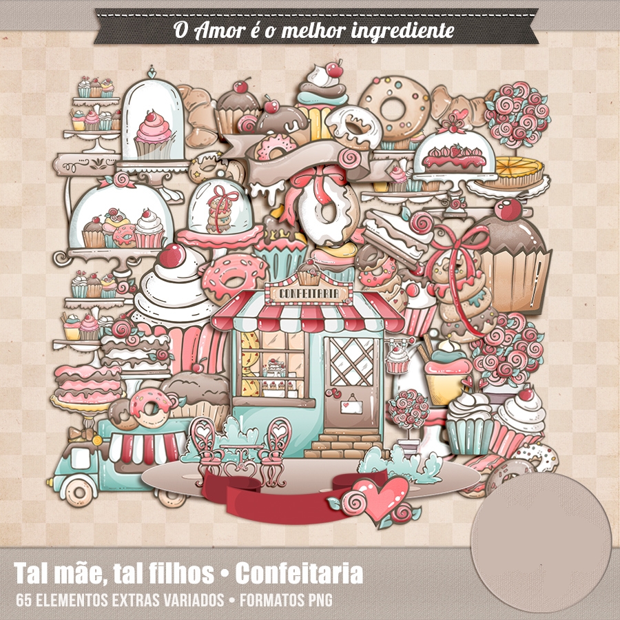 Kit Digital Tal Mãe Tal Filhos Confeitaria - Main Image