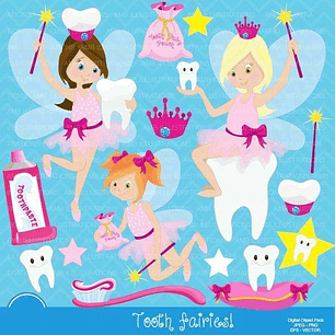 Kit Digital Fadinha Dentista 