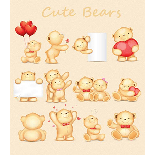 Kit Digital Ursinho Fofo