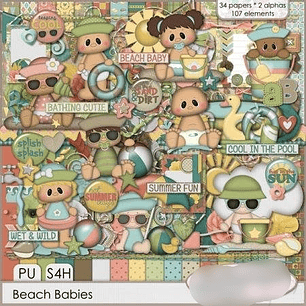 Kit Digital Bebês na Praia