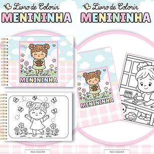 Arquivo Livro de Colorir Menininha - Lina 