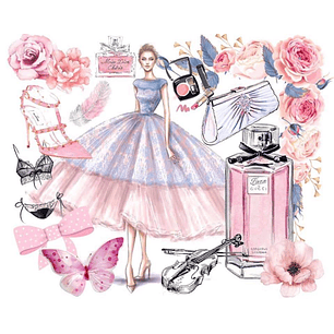 Kit Digital Baile Rosa