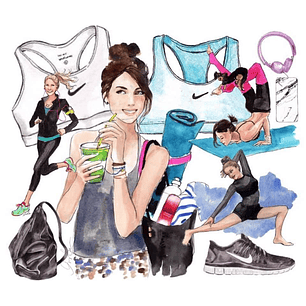 Kit Digital Aquarela Fitness