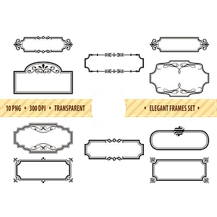 Kit Digital Molduras Elegantes 