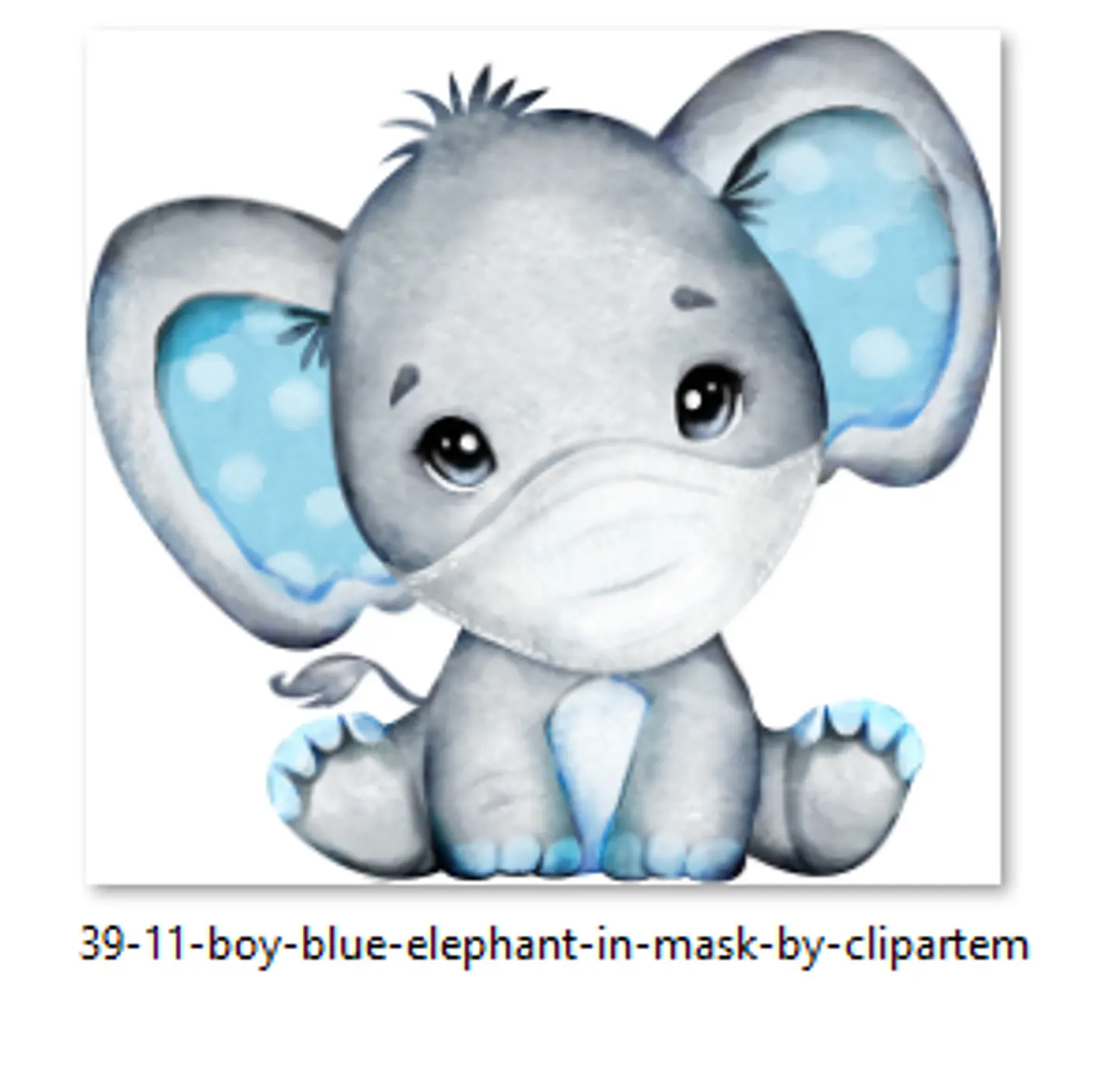 Kit Digital Blue Boy Elefantinho 2