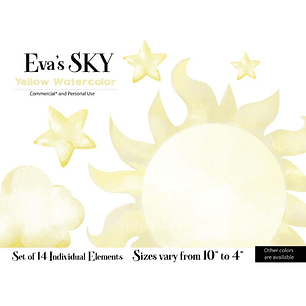 Kit Digital Céu Amarelo 