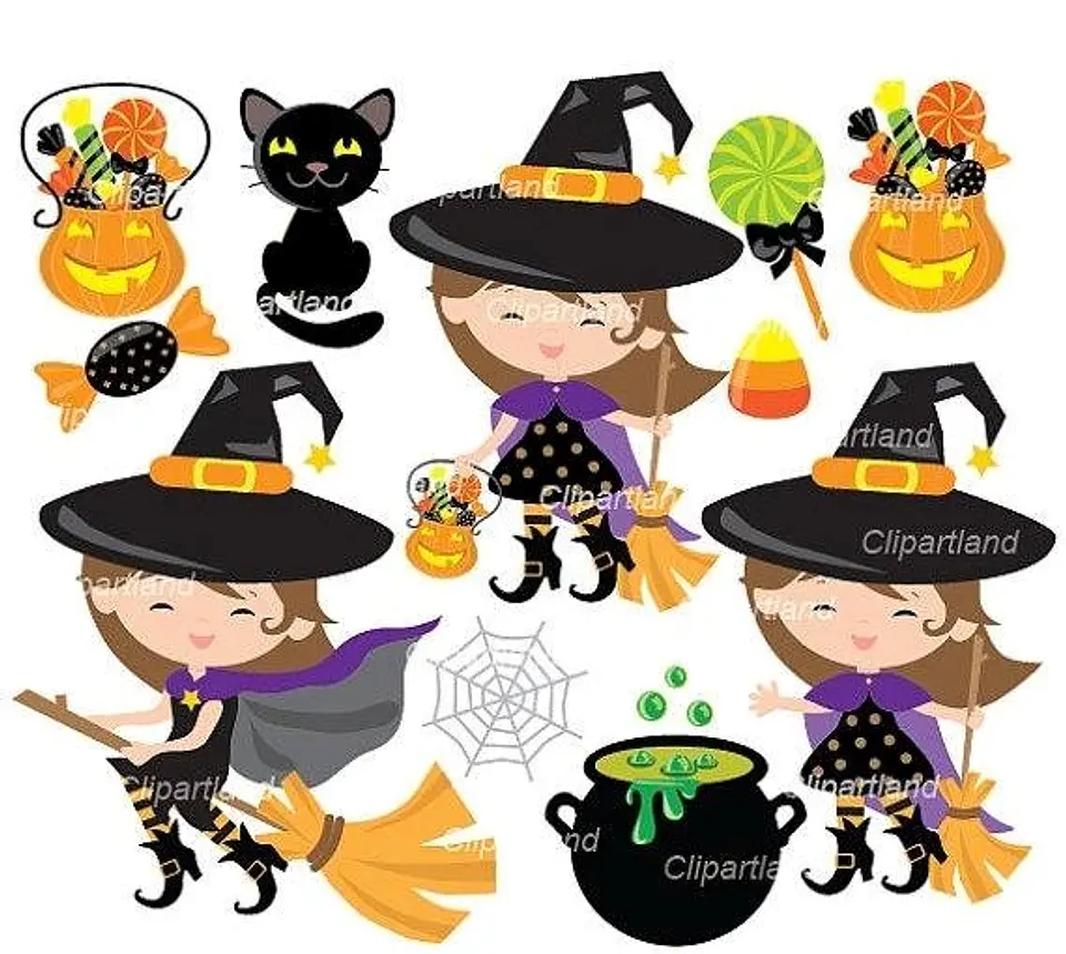 Kit Digital Halloween Bruxinhas  1