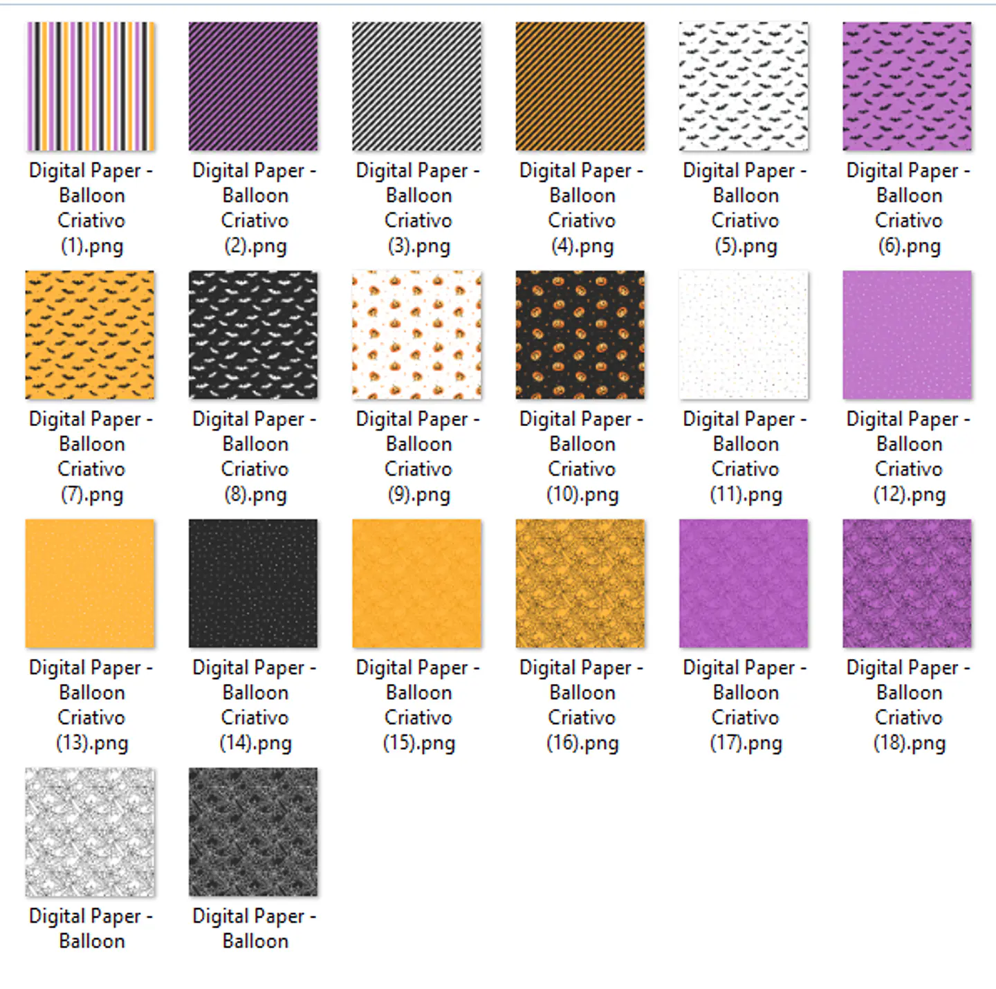 Kit Digital Halloween Noite Assombrada - Balloon Criativo 4