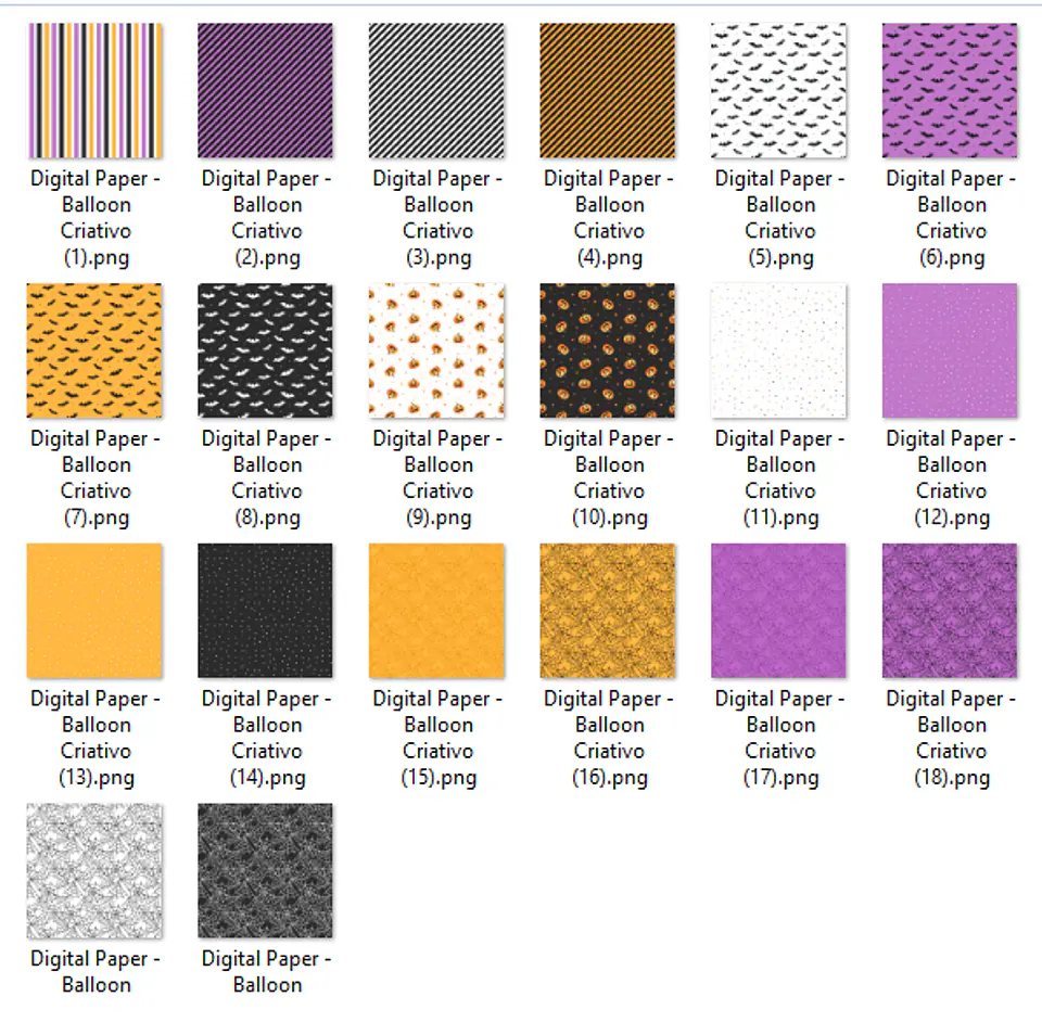 Kit Digital Halloween Noite Assombrada - Balloon Criativo 4