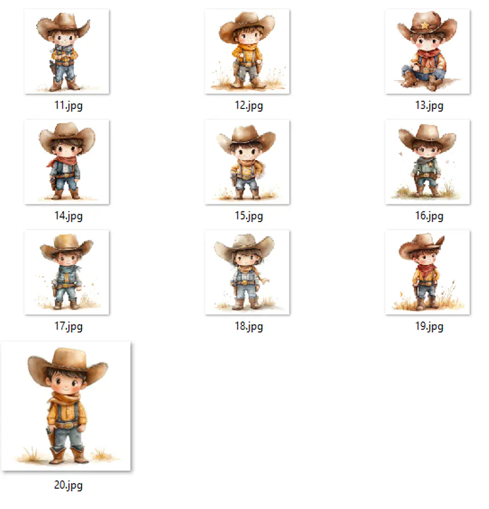 Kit Digital Cowboy Fofo  2