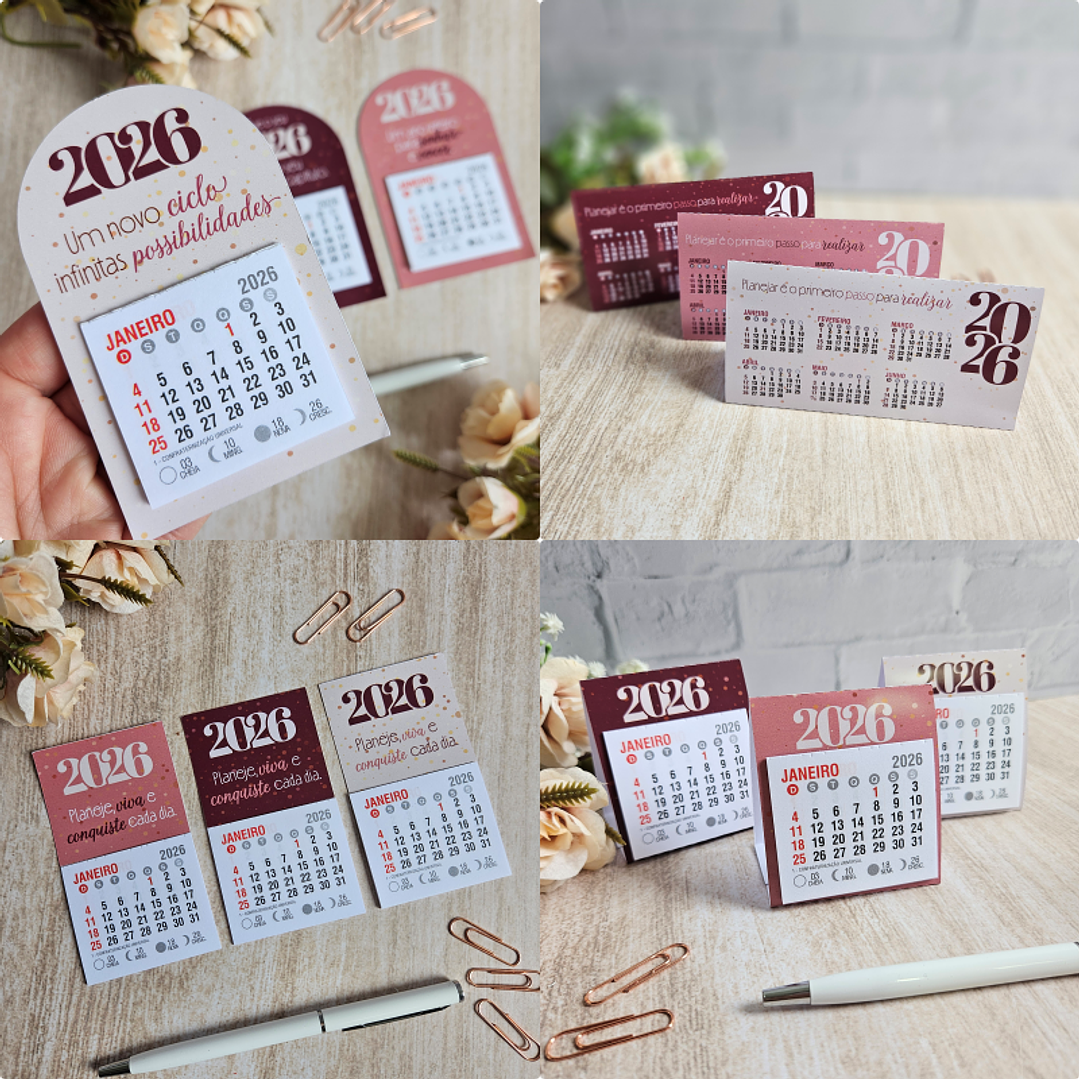 Arquivo Kit Calendário 2026 - Bella Ideia  1