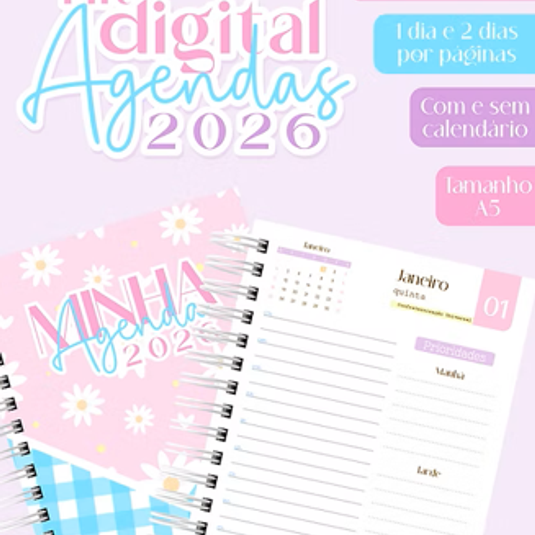 Arquivo Combo Agendas 2026 - Candy Design  1