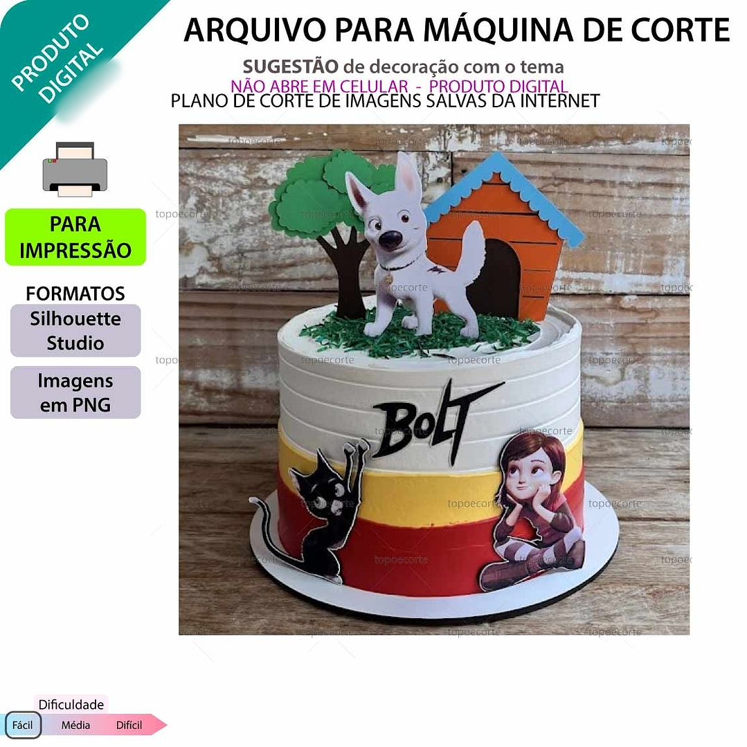 Arquivo Topo de Bolo Bolt Supercão  1