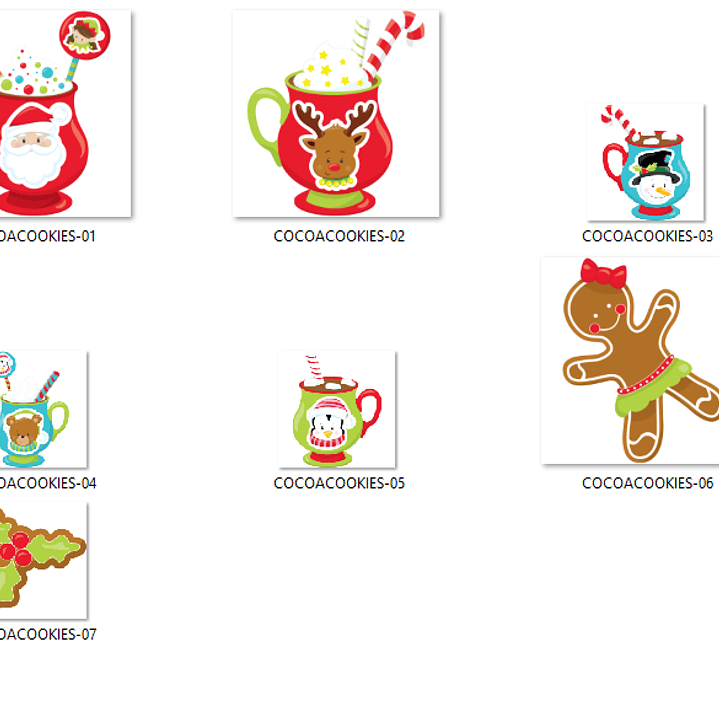 Kit Digital Biscoitos de Natal  2