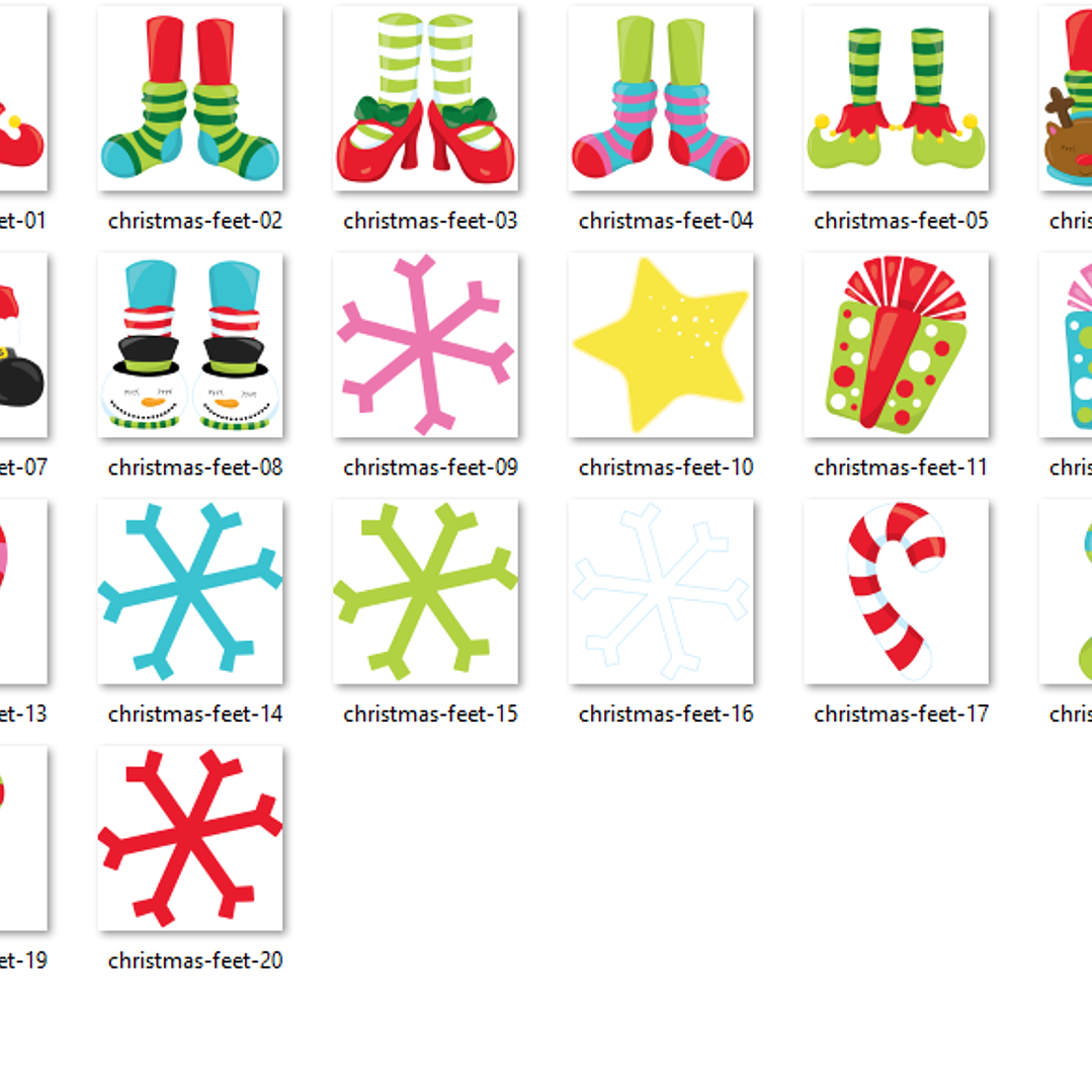 Kit Digital Pés de Natal  2