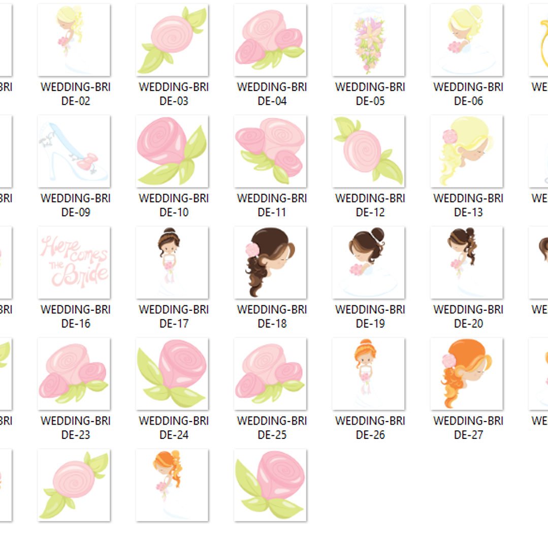 Kit Digital Noiva Loira  2