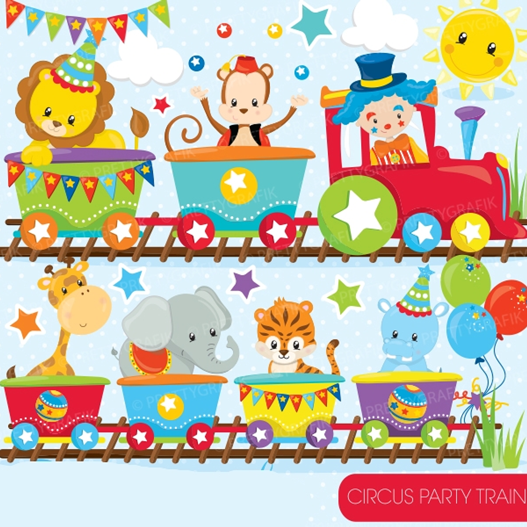 Kit Digital Circo Animais  1