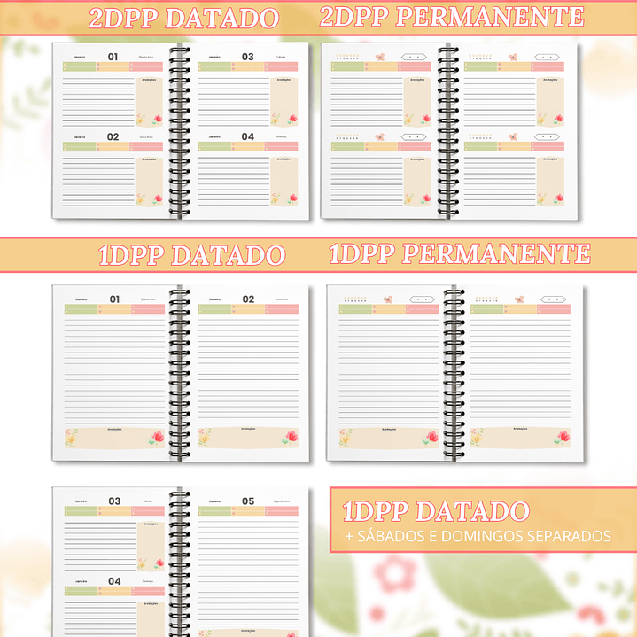 Arquivo Coleção Agendas Florais - Madi  3