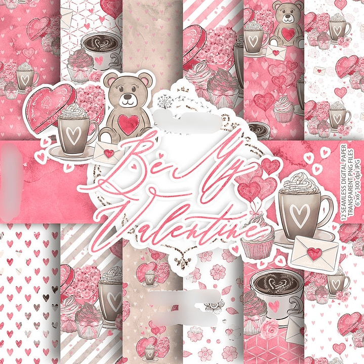 Kit Digital Papéis Namorados  1