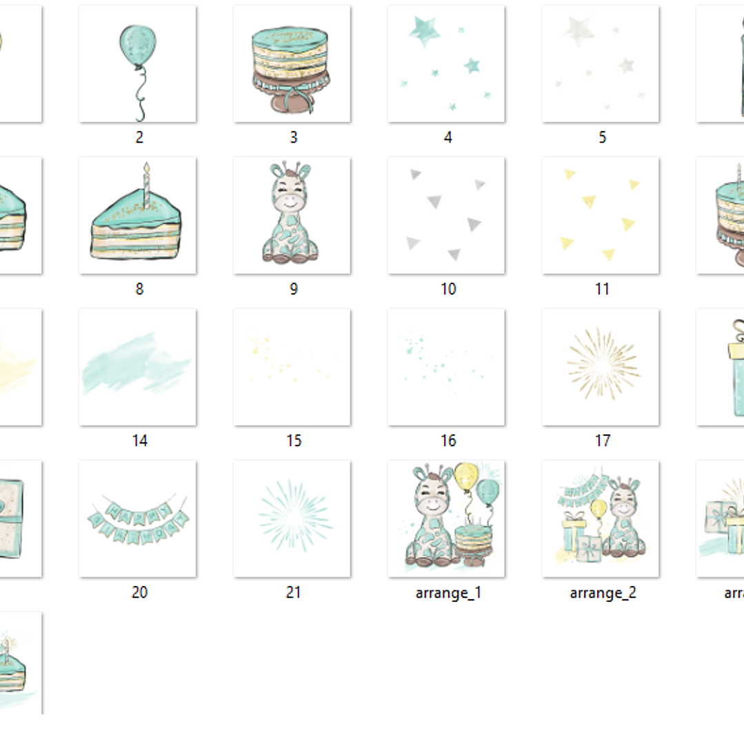 Kit Digital Feliz Aniversário Girafinha 2