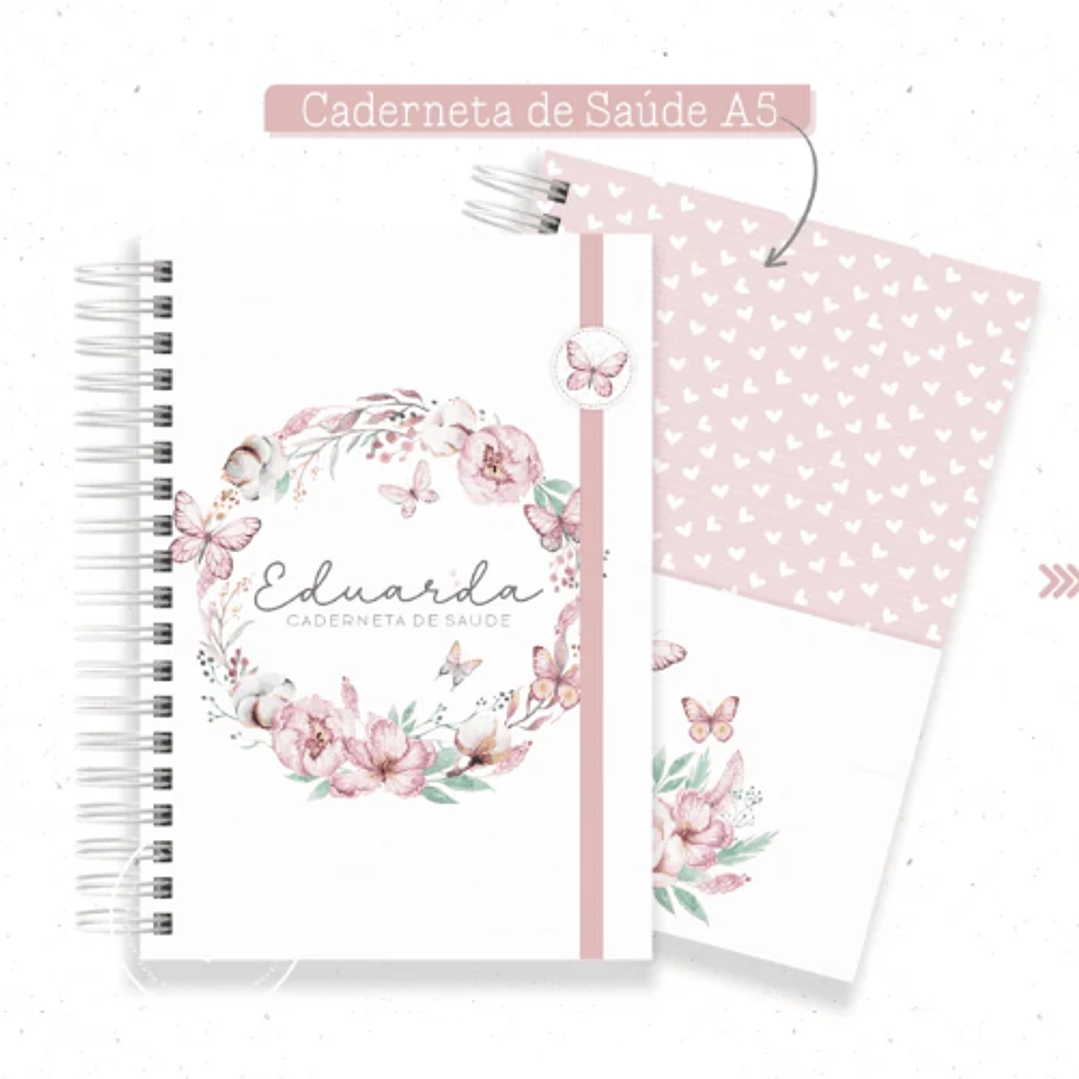 Arquivo Encadernação Baby Borboletas Floral - Criativa afetiva 4