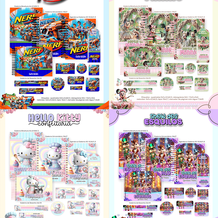 Arquivo Pack Escolar 1.0 2026 - PAMELLA 80 Temas 23