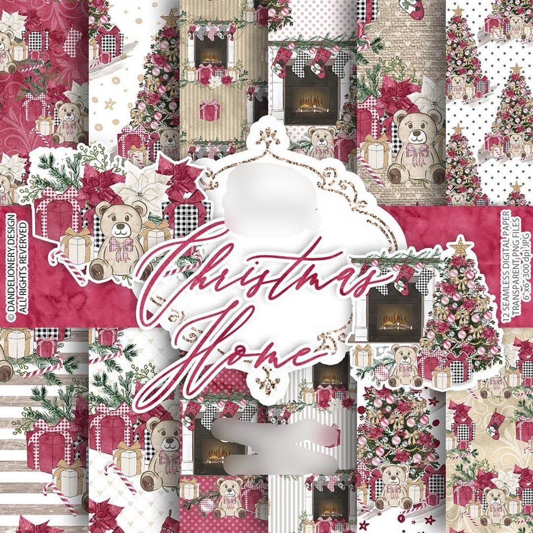 Kit Digital Papéis Natal 1