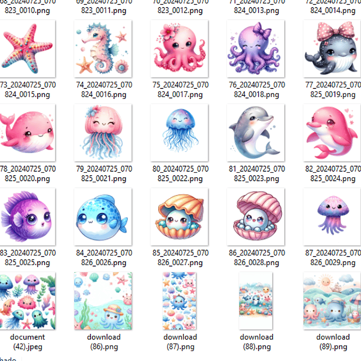 Kit Digital Fundo do Mar - MK Criativos 3