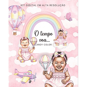 Kit Digital O Tempo Voa Feminino - MK Criativos 