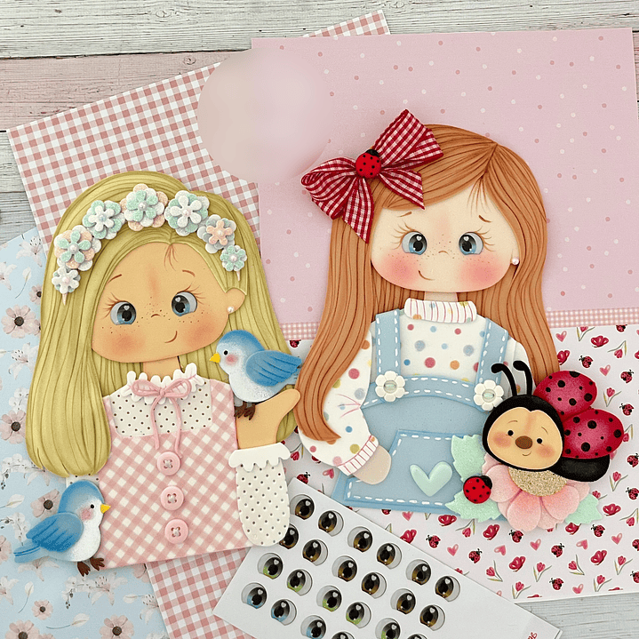 Arquivo Apostila de Moldes Meninas no Jardim - Ateliê Gisele Souza  7