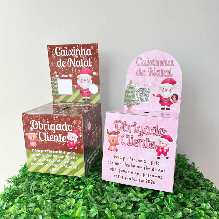 Arquivo Caixinha de Natal Quadrada - Fadinha Faz Arte  8