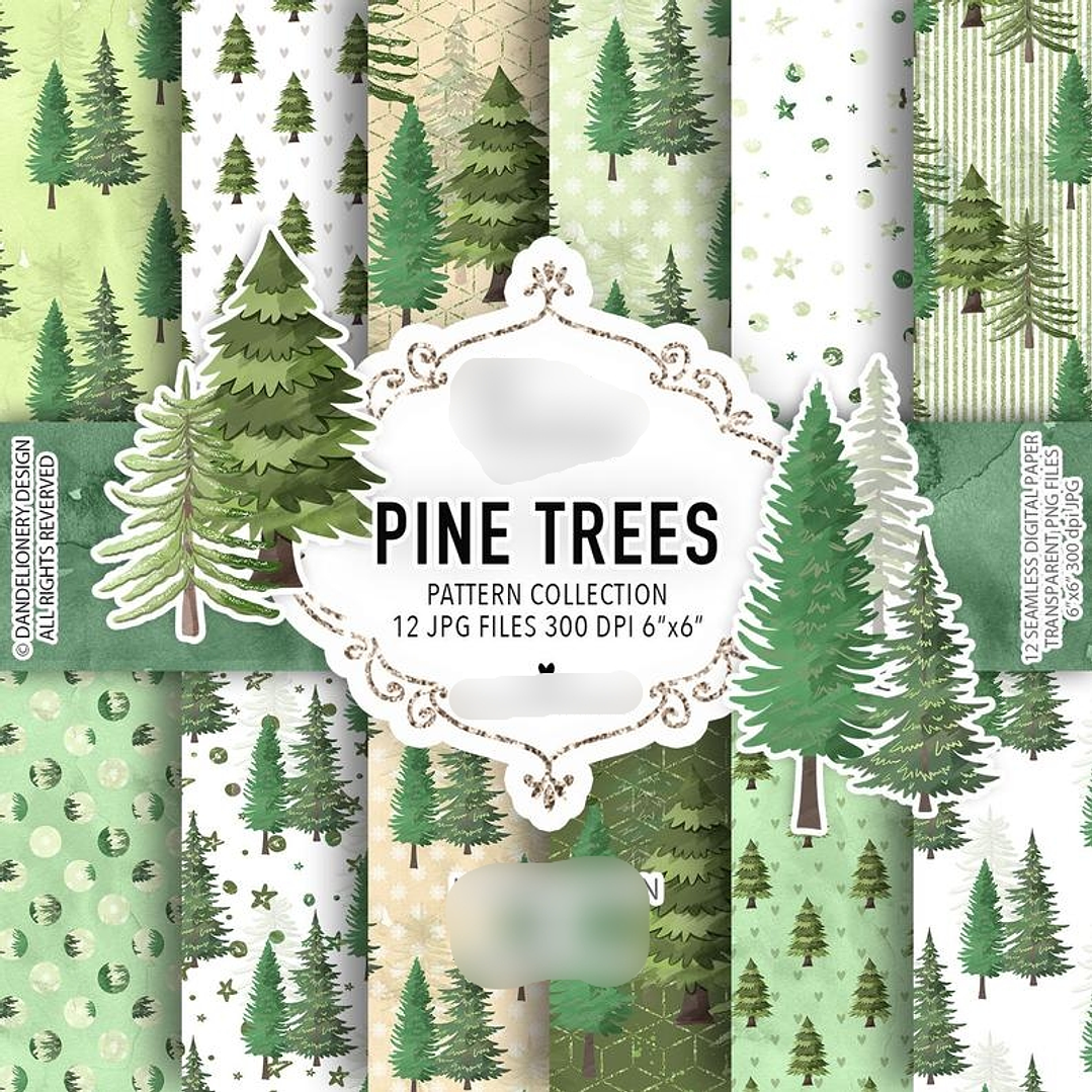 Kit Digital Papéis Pinheiro  1