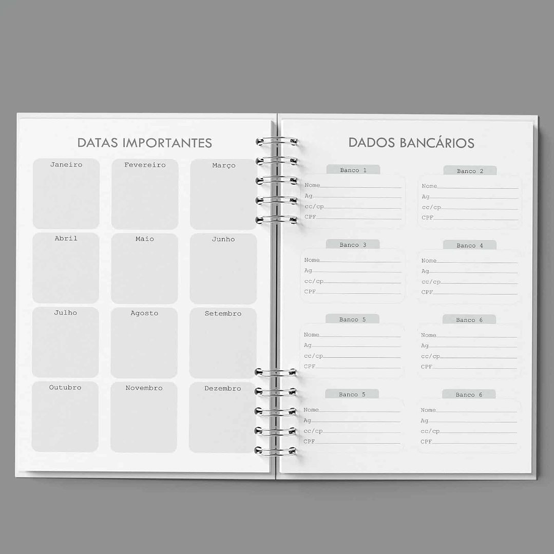 Arquivo Agenda Semanal 30min Cinza - Bicho Papel  3