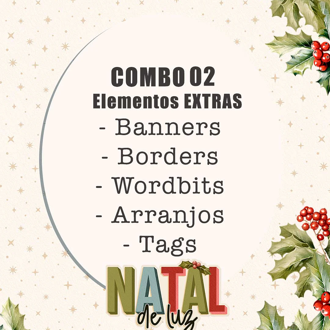 Kit Digital Natal de Luz Combo 02 - Tita  1