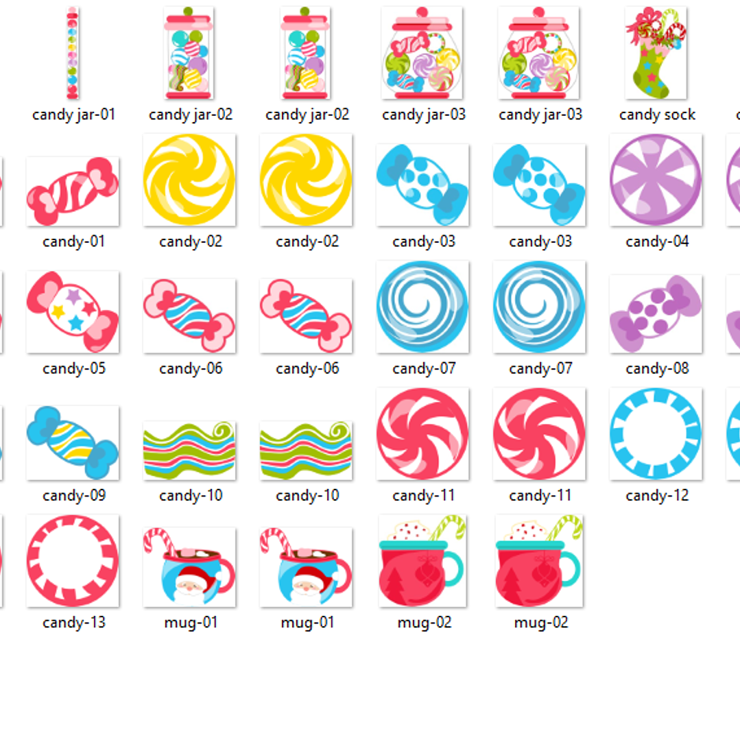 Kit Digital Natal Candy  2