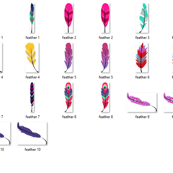 Kit Digital Penas Colorias 02 2