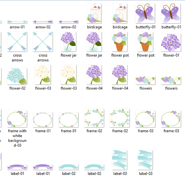 Kit Digital Jardim de Hortências  2
