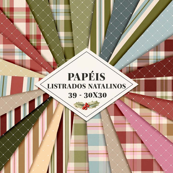 Kit Digital Natal de Luz Combo Papéis 01 - TITA 2