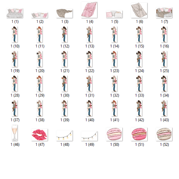 Kit Digital Xo Xo Abraços e Beijos 2