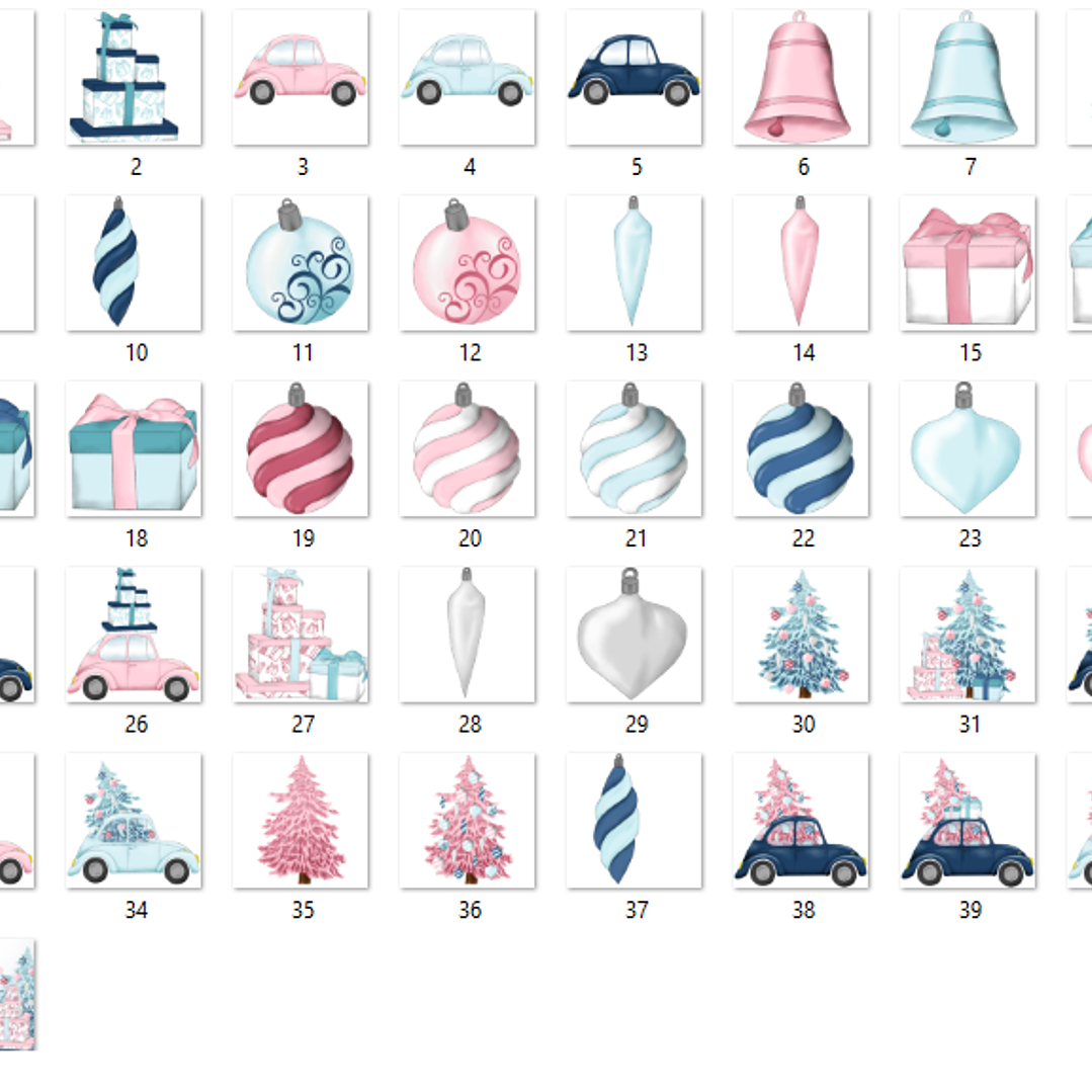 Kit Digital Rosa Natal  2